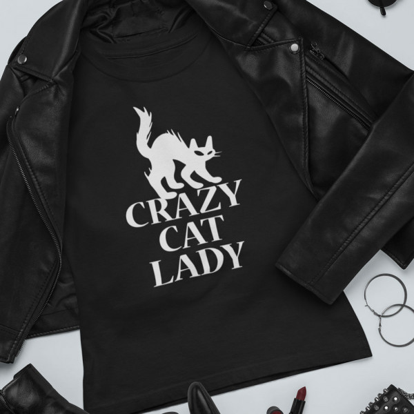 Tricou pentru femei "Crazy cat lady"