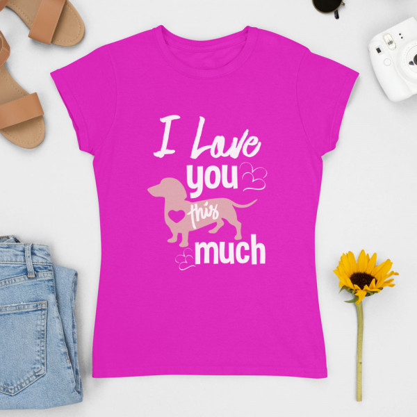 Tricou pentru femei "I love you"