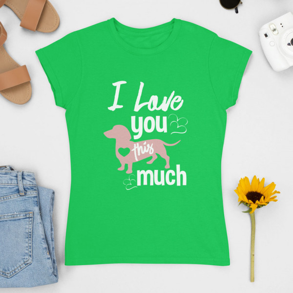 Tricou pentru femei "I love you"