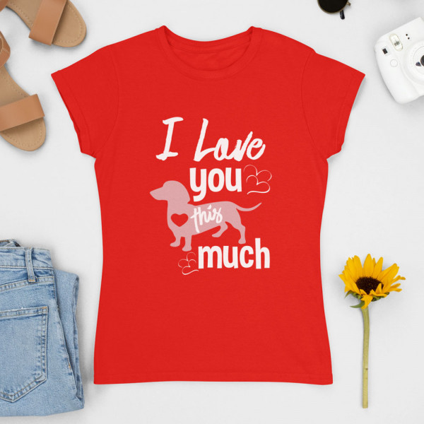 Tricou pentru femei "I love you"
