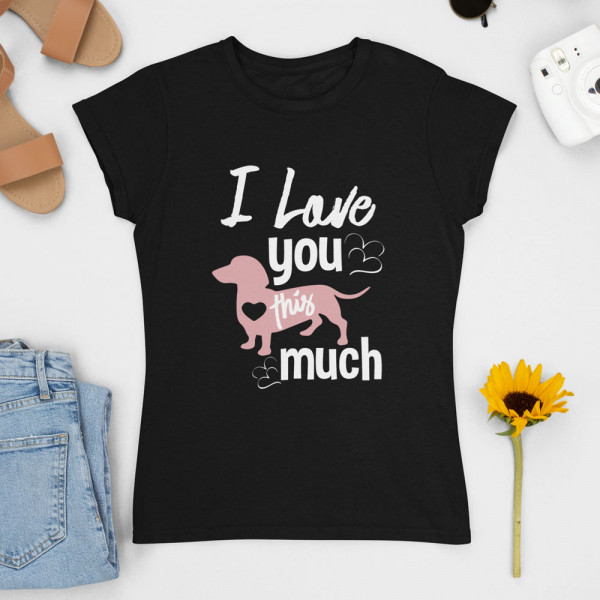 Tricou pentru femei "I love you"