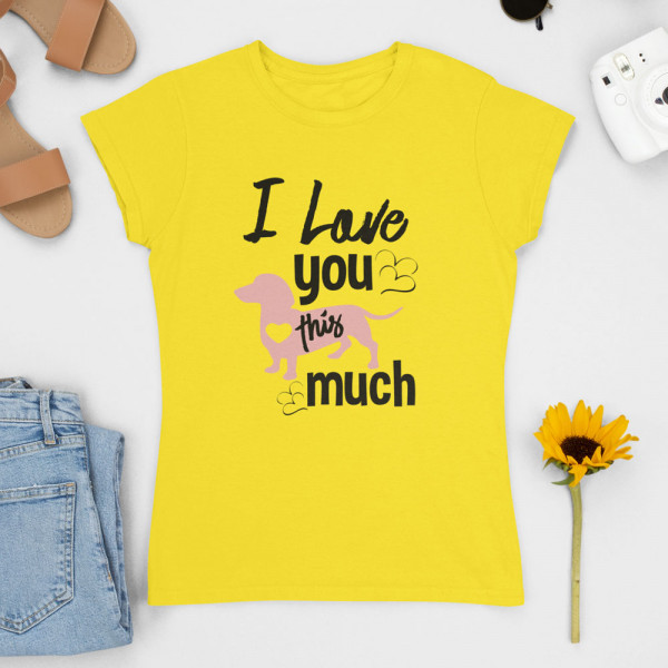 Tricou pentru femei "I love you"