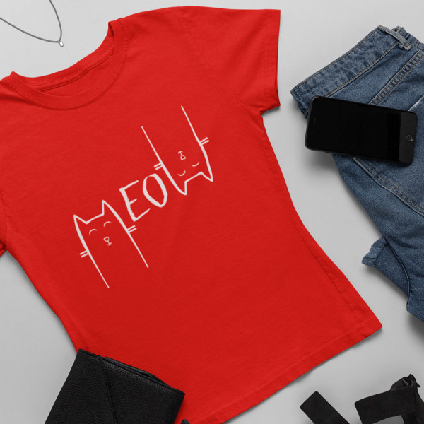 Tricou pentru femei "MEOW"