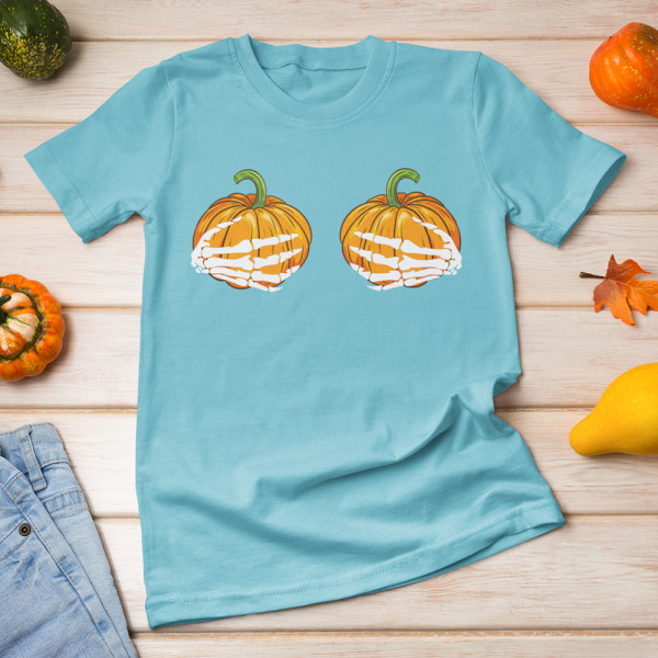 Tricou pentru femei " Pumpkin hands"