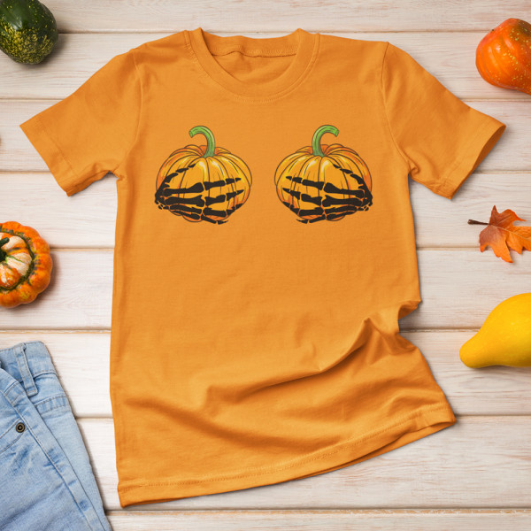 Tricou pentru femei " Pumpkin hands"
