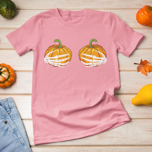 Tricou pentru femei " Pumpkin hands"