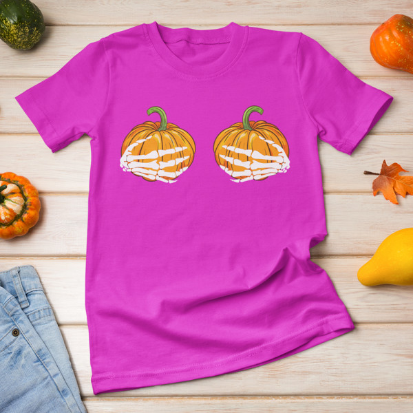 Tricou pentru femei " Pumpkin hands"
