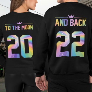 Set hanorac "To the moon and back" (fără glugă)