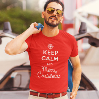 Tricou "Keep calm Merry Christmas"