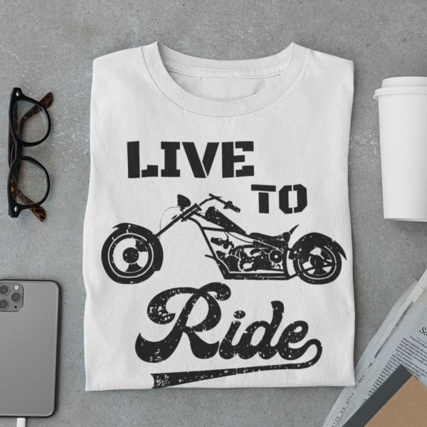Tricou "Live to ride"