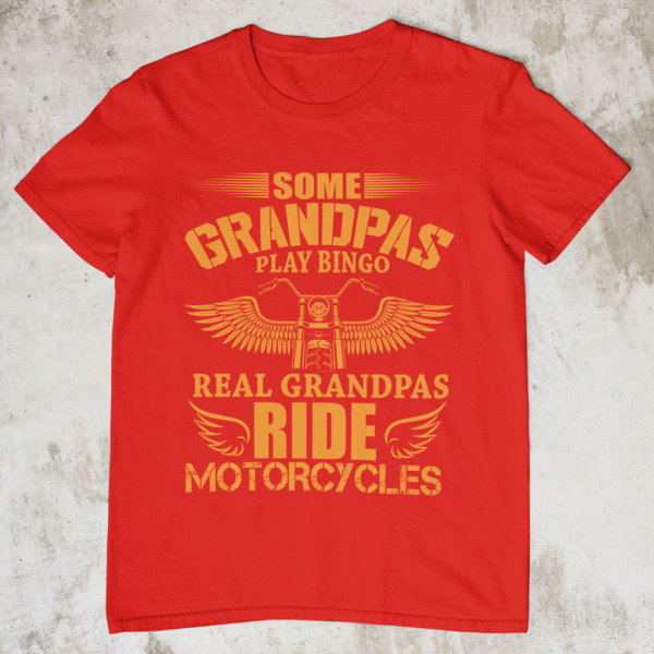 Tricou "Real Grandpas ride motorcycles"