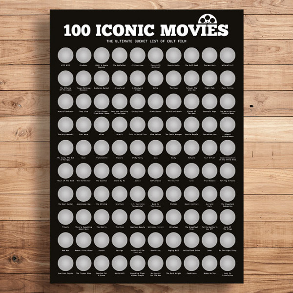 Poster răzuibil "Filme iconice" Poster răzuibil "Filme iconice"