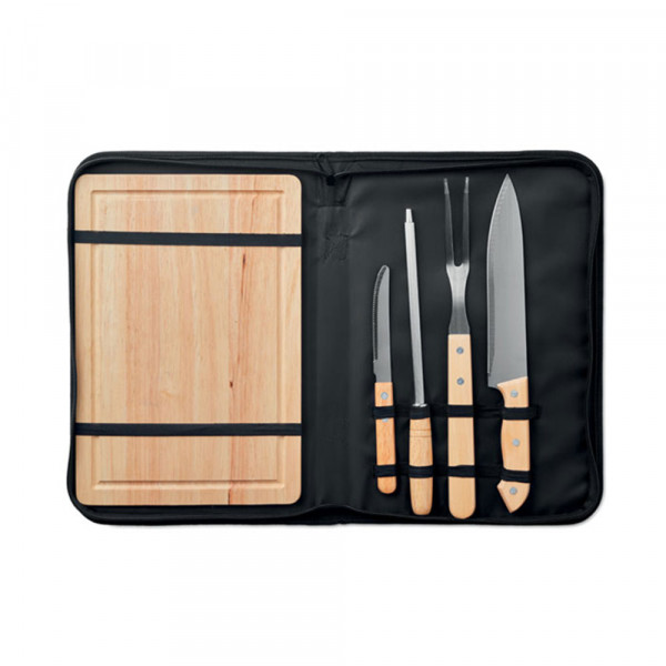 Set de ustensile într-o cutie "GRILLE" (cu opțiunea de gravură la un cost suplimentar) Set de ustensile într-o cutie "GRILLE" (cu opțiunea de gravură la un cost suplimentar)