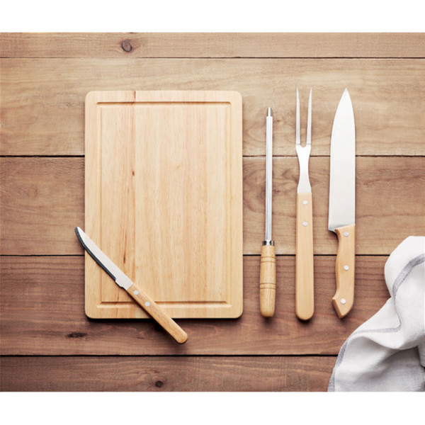 Set de ustensile într-o cutie "GRILLE" (cu opțiunea de gravură la un cost suplimentar) Set de ustensile într-o cutie "GRILLE" (cu opțiunea de gravură la un cost suplimentar)