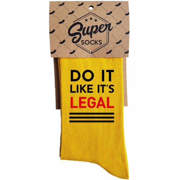 Șosete "Do it like it's legal" Șosete "Do it like it's legal"