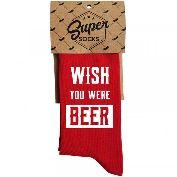 Șosete "Wish you were beer"