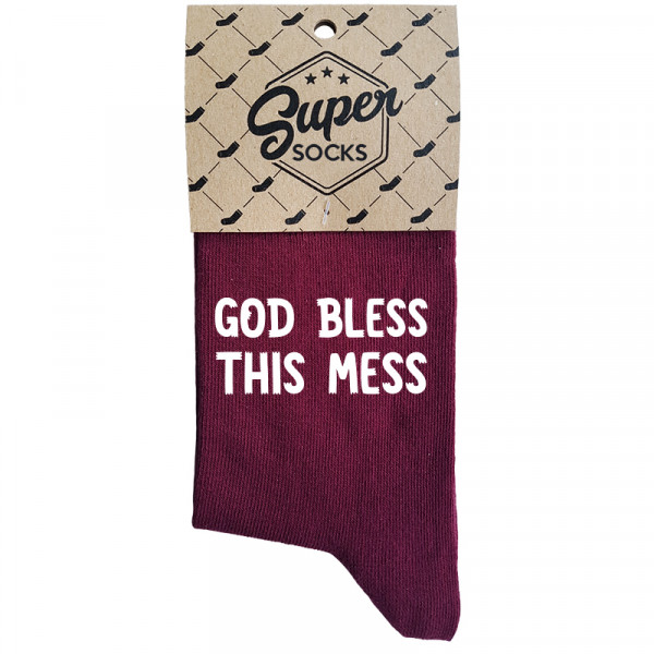Șosete pentru femei „God bless this mess“ Șosete pentru femei „God bless this mess“