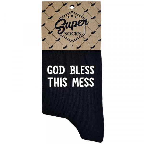 Șosete pentru femei „God bless this mess“ Șosete pentru femei „God bless this mess“
