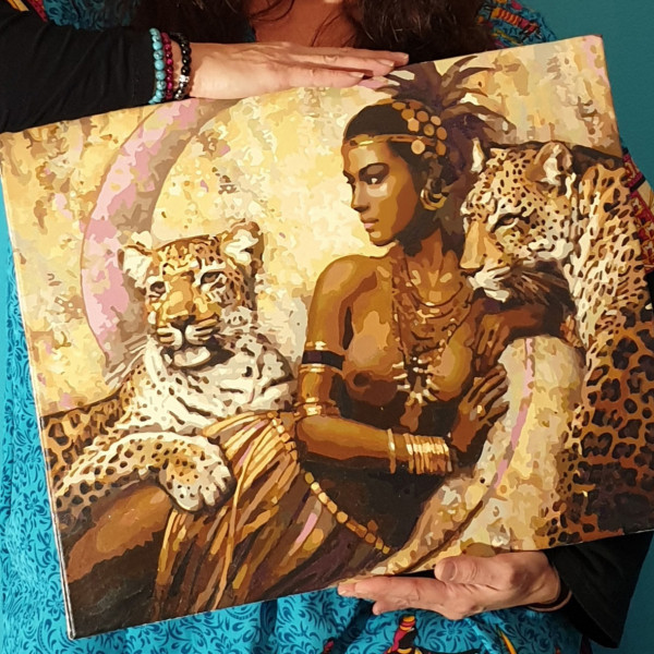 Pictură după numere Set "Cleopatra" (40x50cm) Pictură după numere Set "Cleopatra" (40x50cm)