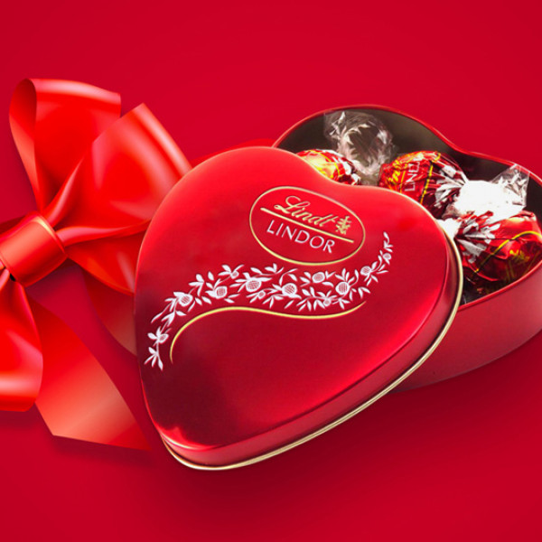LINDT LINDOR Inimă, 62g