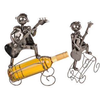Suport metalic pentru sticle „Muzician”