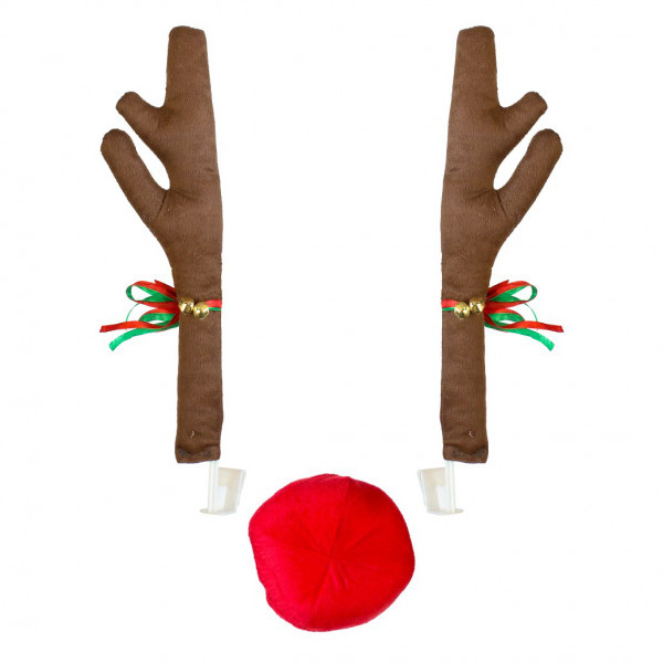 Kit mașină de Crăciun „coarne și nas” Kit mașină de Crăciun „coarne și nas”