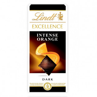 LINDT EXCELLENCE ciocolată neagră cu portocale, 100g