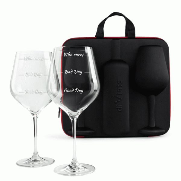 Set de pahare de vin „Who Cares” Set de pahare de vin „Who Cares”