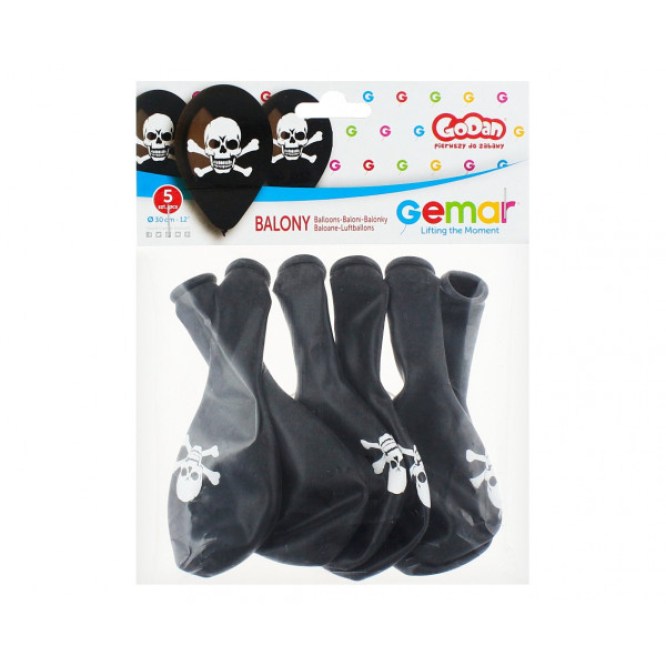 Baloane Premium „Skull” (5 buc.) Baloane Premium „Skull” (5 buc.)