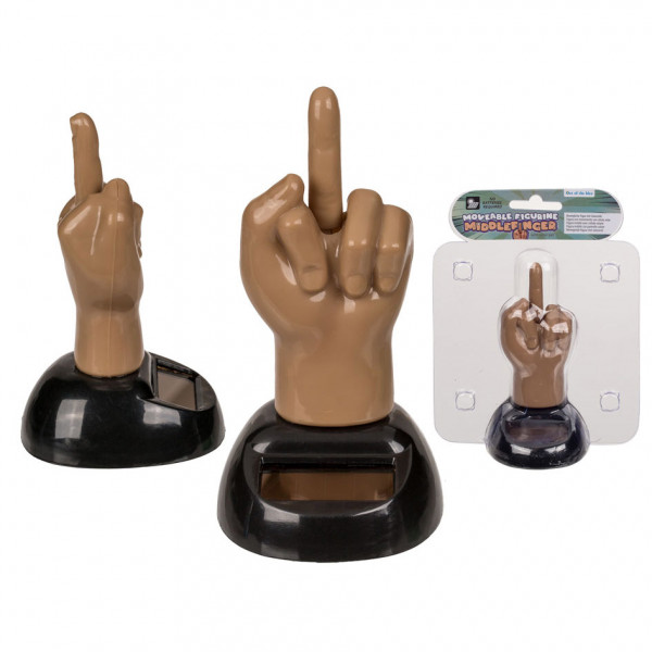 Figurină solară „Middlefinger” (mobilă)