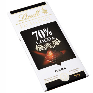 LINDT EXCELLENCE ciocolată neagră (70%), 100g