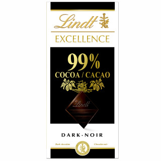 LINDT EXCELLENCE ciocolată neagră (99%), 50g