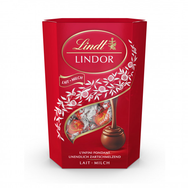 Trufe de ciocolată cu lapte LINDT LINDOR, 200g Trufe de ciocolată cu lapte LINDT LINDOR, 200g