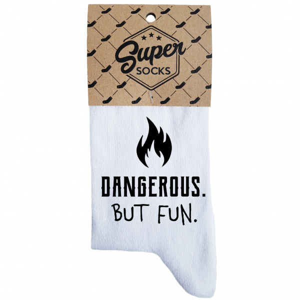 Șosete pentru femei „Dangerous.But fun“ Șosete pentru femei „Dangerous.But fun“