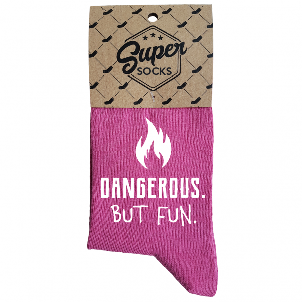 Șosete pentru femei „Dangerous.But fun“ Șosete pentru femei „Dangerous.But fun“