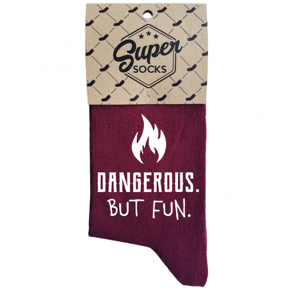 Șosete pentru femei „Dangerous.But fun“ Șosete pentru femei „Dangerous.But fun“