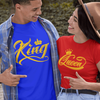 Set de tricouri "King & Queen"