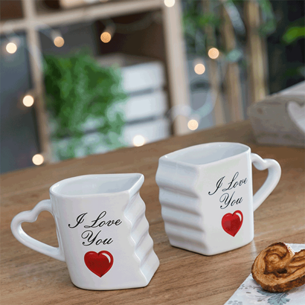 Cană dublă pentru el și ea "I Love You" Cană dublă pentru el și ea "I Love You"