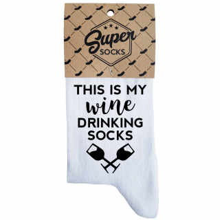 Șosete pentru femei „Wine drinking socks“