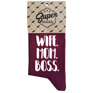 Șosete pentru femei „Wife.Mom.Boss“