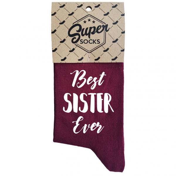 Șosete pentru femei „Best sister ever“ Șosete pentru femei „Best sister ever“