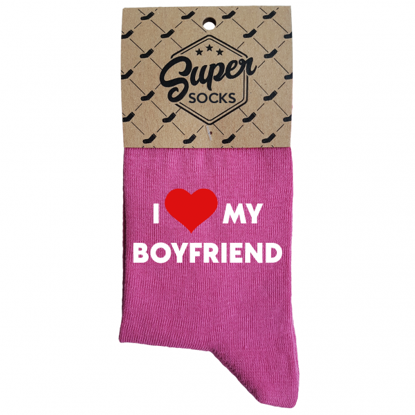 Șosete pentru femei „I love my boyfriend“ Șosete pentru femei „I love my boyfriend“