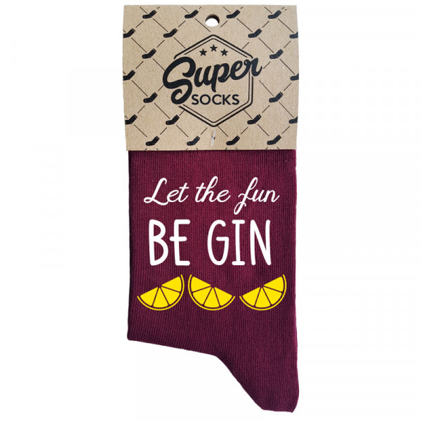 Șosete pentru femei „Let the fun BE GIN“ Șosete pentru femei „Let the fun BE GIN“
