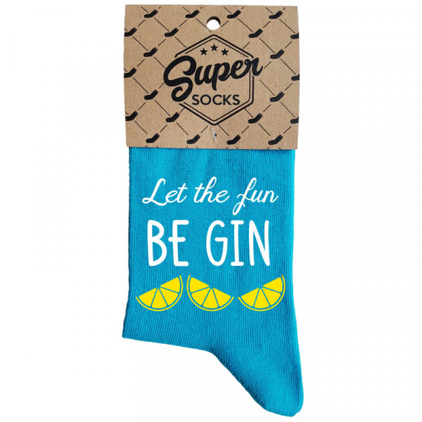 Șosete pentru femei „Let the fun BE GIN“ Șosete pentru femei „Let the fun BE GIN“