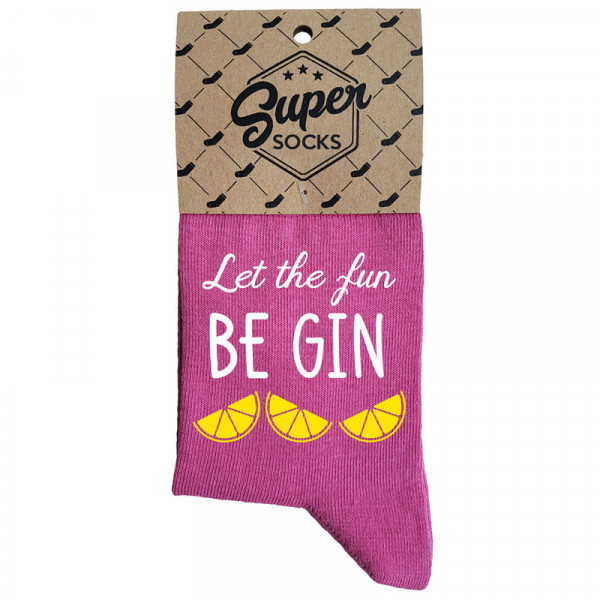 Șosete pentru femei „Let the fun BE GIN“ Șosete pentru femei „Let the fun BE GIN“