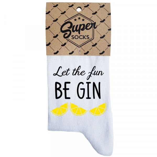 Șosete pentru femei „Let the fun BE GIN“ Șosete pentru femei „Let the fun BE GIN“