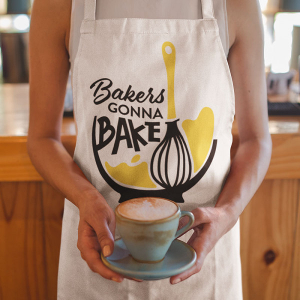 Șorț de bumbac "Bakers gonna bake" Șorț de bumbac "Bakers gonna bake"