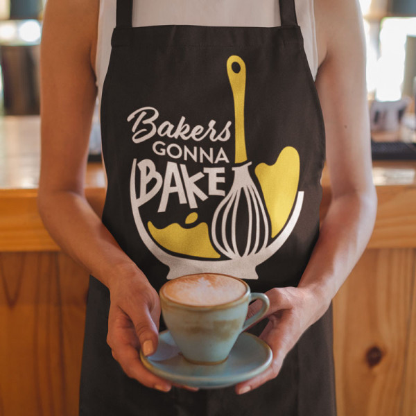 Șorț de bumbac "Bakers gonna bake" Șorț de bumbac "Bakers gonna bake"
