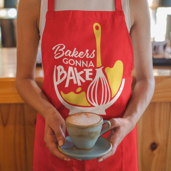 Șorț de bumbac "Bakers gonna bake" Șorț de bumbac "Bakers gonna bake"