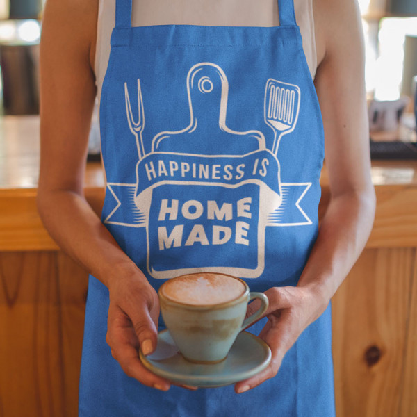 Șorț de bumbac "Happiness is home made" Șorț de bumbac "Happiness is home made"